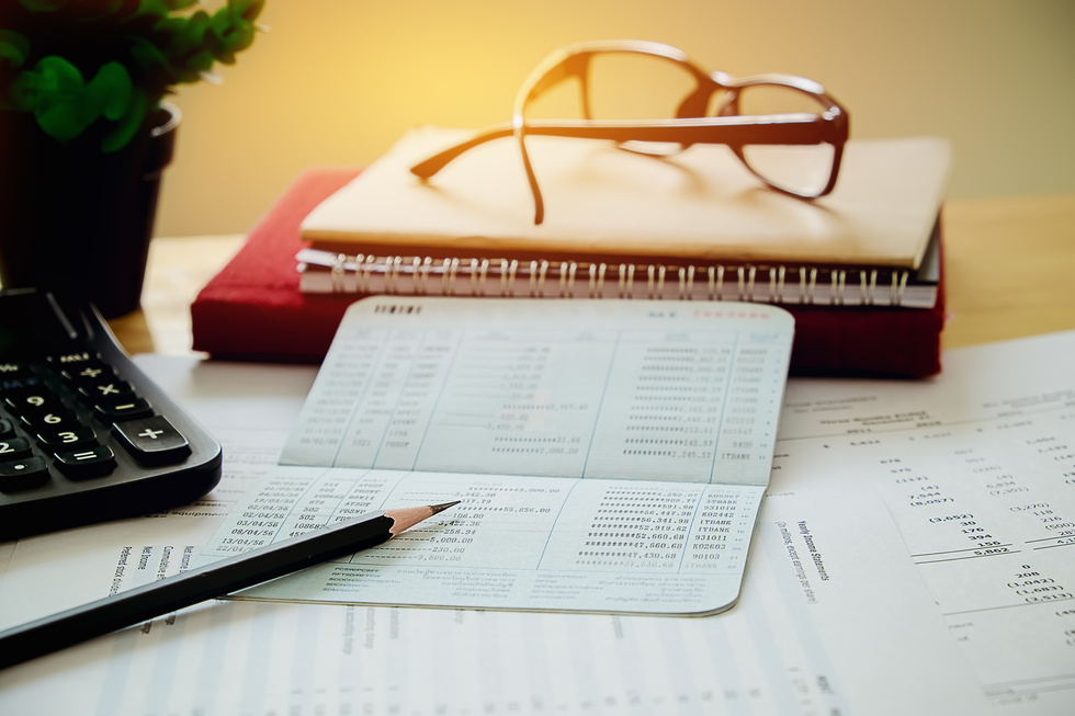 Account Book Finance and Banking Concept